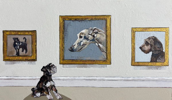 A Schnauzer with Some Old Masters 