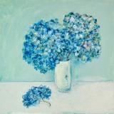 Hydrangia in Porcelain Vase 